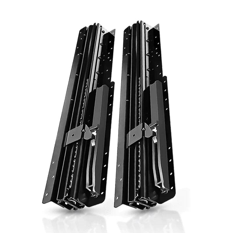 YM 1Pair Bottom Mount Heavy Duty Drawer Slides 260 LB Load Capacity Full Extension Ball Bearing Cabinet Hidden Stair Rail - YM HARDWARES CO., LTD