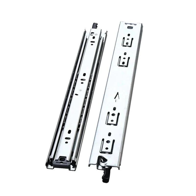 YM Heavy Duty Drawer Slides 51mm With Lock Without Lock Capacity 150 LB Bearing Ball Full Exhibitions Side Mount Runners - YM HARDWARES CO., LTD