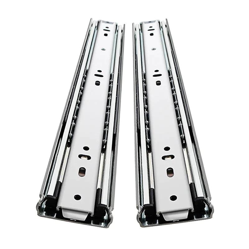 YM Heavy Duty Drawer Slides 51mm With Lock Without Lock Capacity 150 LB Bearing Ball Full Exhibitions Side Mount Runners - YM HARDWARES CO., LTD